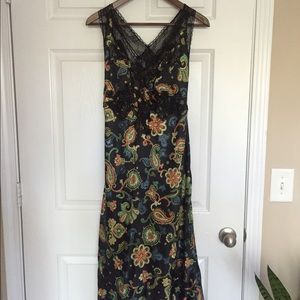 Kate Moss for Topshop Black Lace Floral Dress, NWT